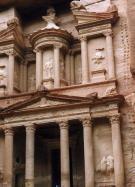 the ruins of the desert city of Petra